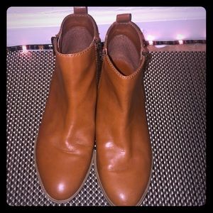 Chaps Chestnut Ankle Boots